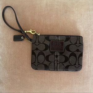 Coach Wristlet—Chocolate Brown